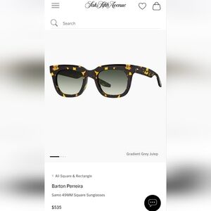 Barton Perreira Gradient Grey Sunglasses